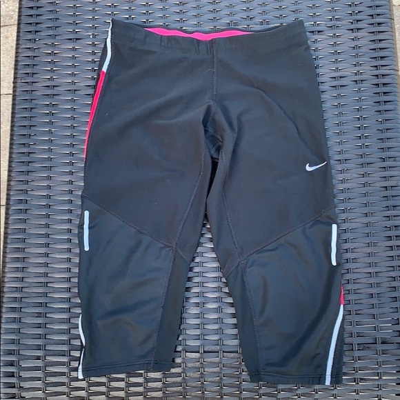 NIKE Dri-Fit running leggings w pink stripe 💕 - Picture 2 of 6